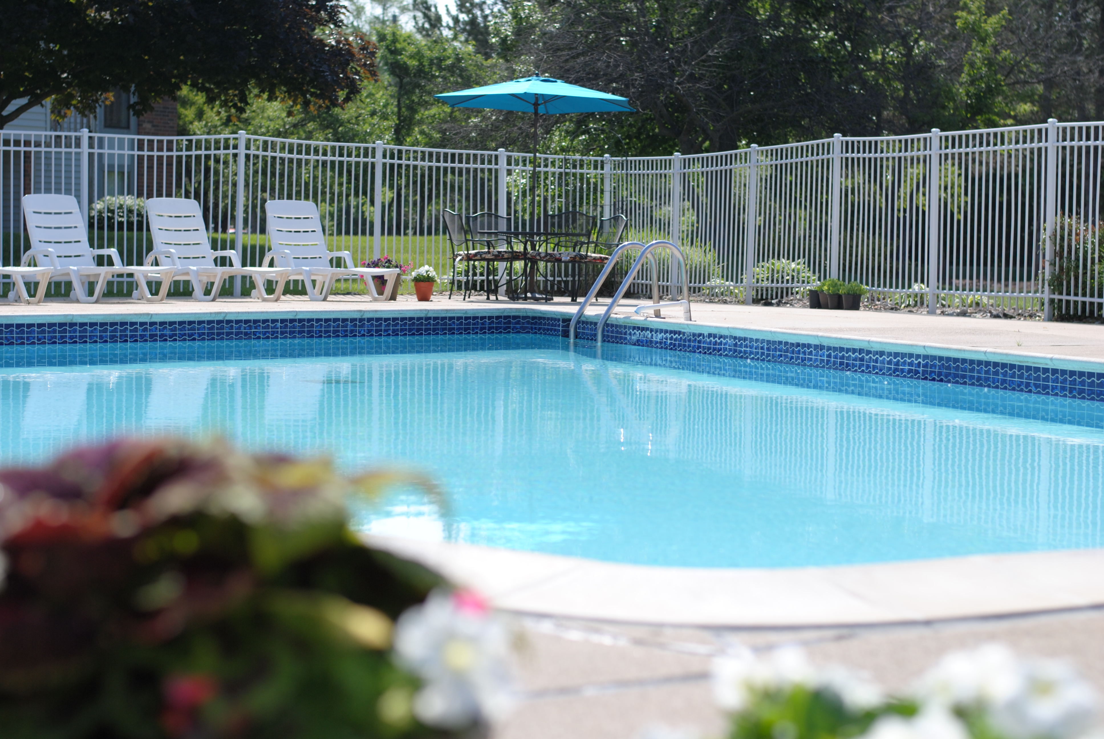 BEAUTIFUL SPARKING POOL at Fairway Club Apartments, located in prestigious Canton, MI